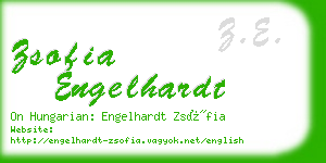 zsofia engelhardt business card